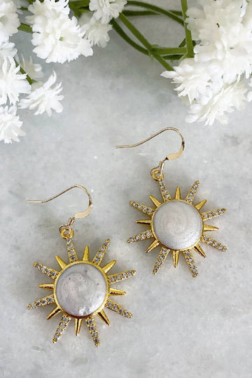 Wisteria London Soleil Sunburst Earrings Wisteria London